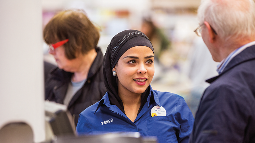 Colleague at checkout