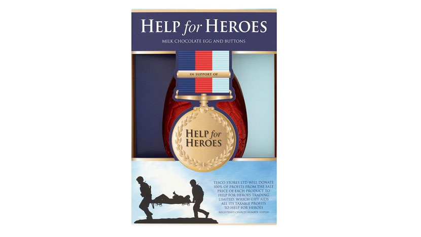 Tesco Supports Help For Heroes With Fundraising Easter Egg Tesco Plc