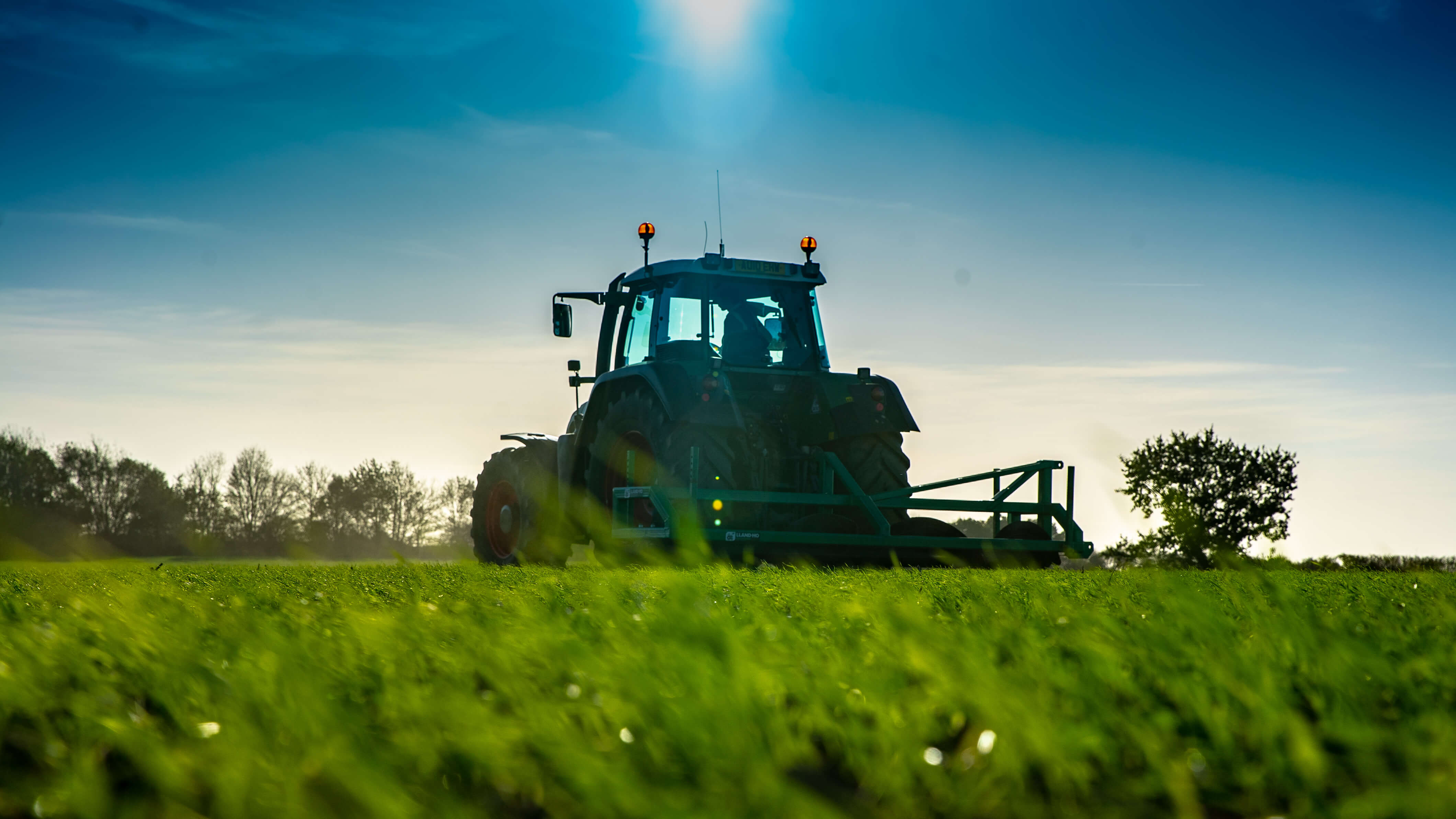 Tractor in a field