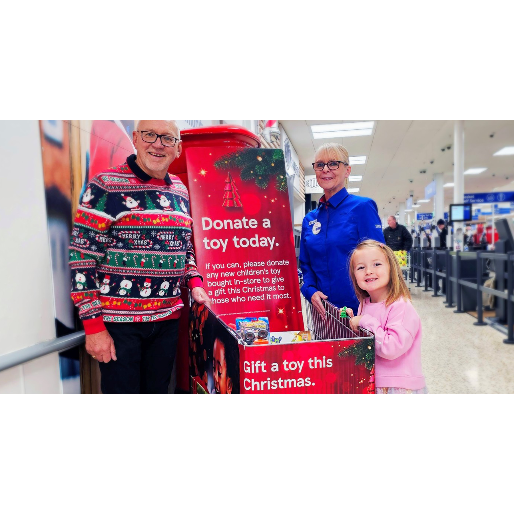 Tesco Christmas toy gifting