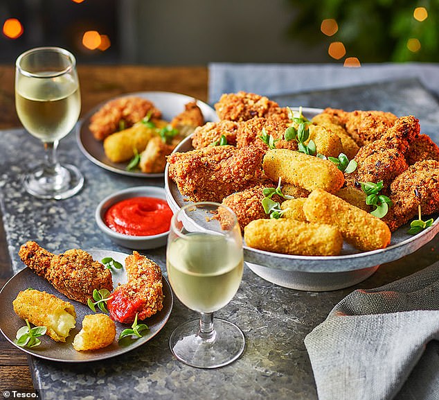 No-mozzarella - plant-based Christmas party food