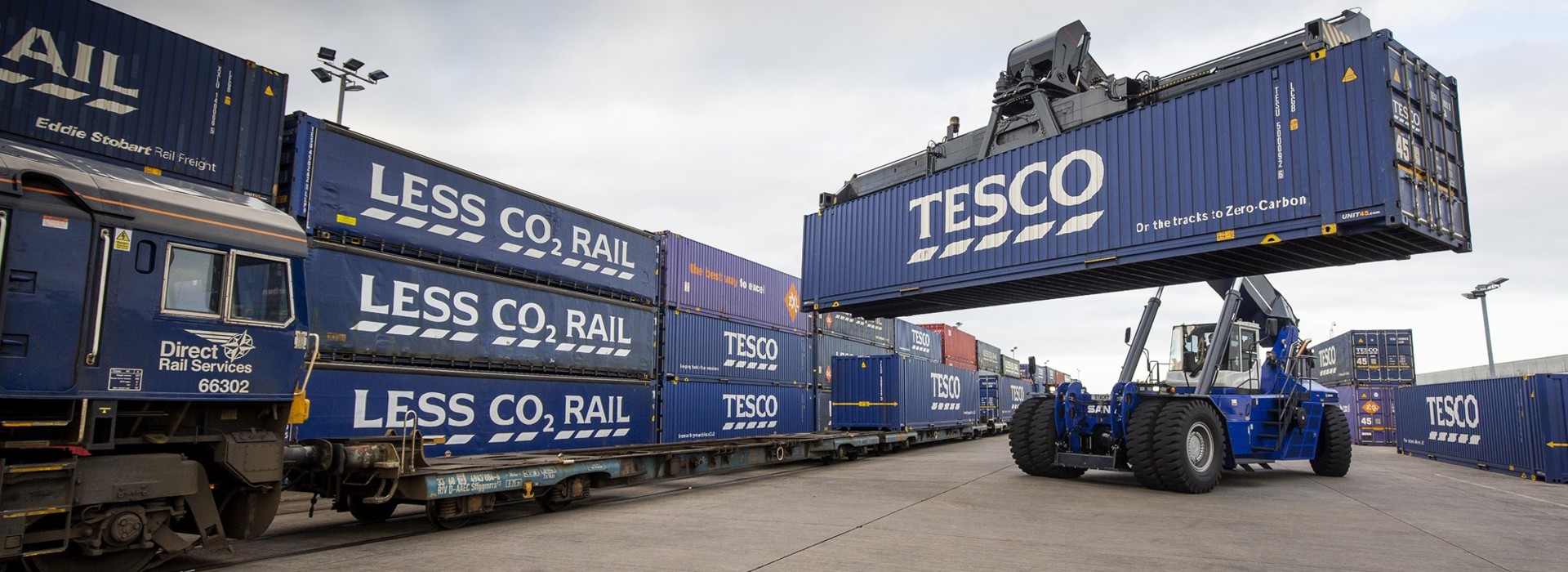 TescoとDRS、提携し冷蔵貨物の鉄道輸送を開始　CO2排出量大幅削減に貢献