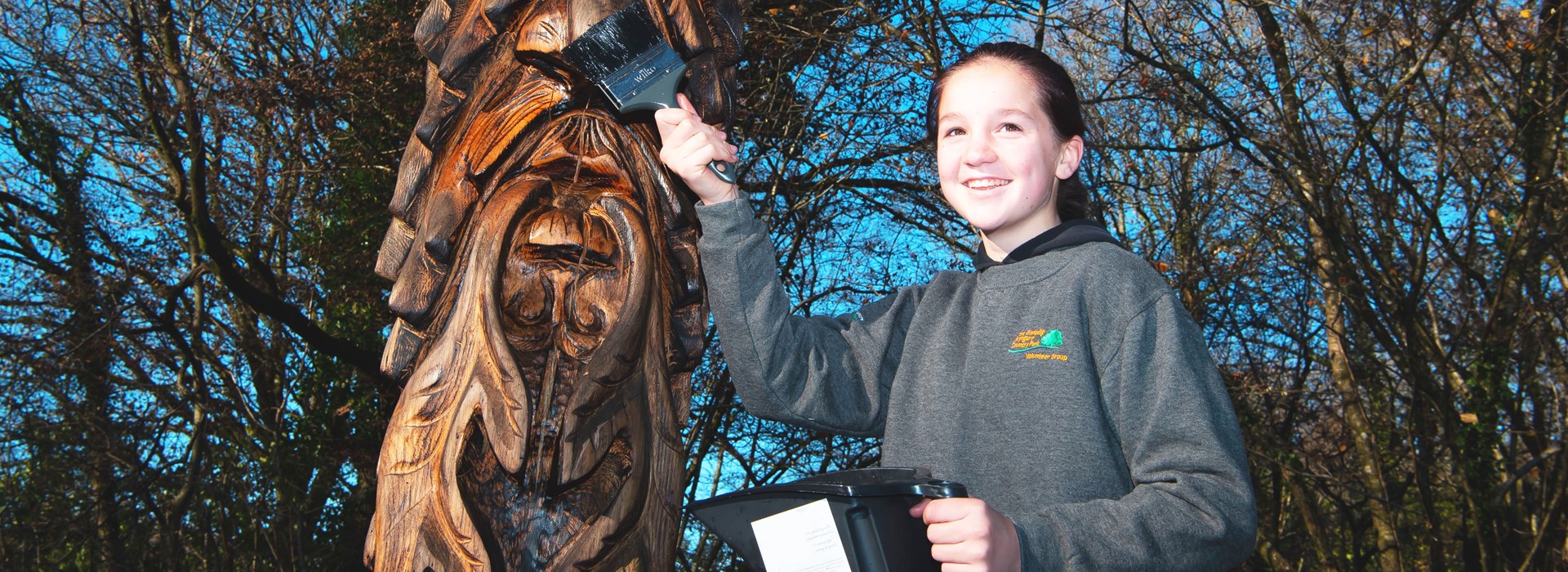 Makeover for Bridgend park as visitors explore new sculpture trails