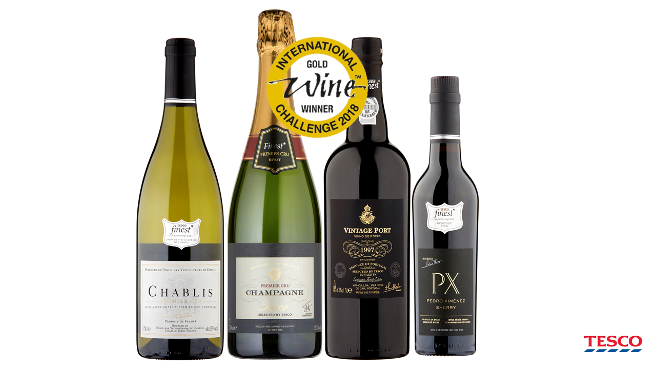 Tesco ownbrand wines lead the way as the most awarded retailer at the