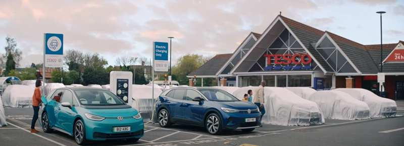 Working with Volkswagen and Pod Point to provide carbon neutral energy