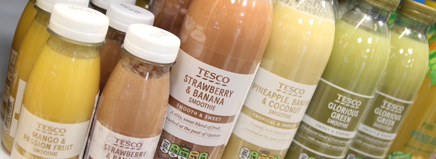 Tesco introduce new packaging for chilled juices and smoothies in